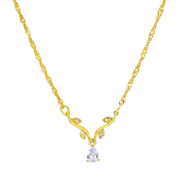 🔵𝟲𝟱%𝗢𝗙𝗙 𝗯𝘂𝗻𝗱𝗹𝗲𝘀 𝟯+🔵 NEW CZ Gold Floral Bohemian Necklace - Picture 6 of 9